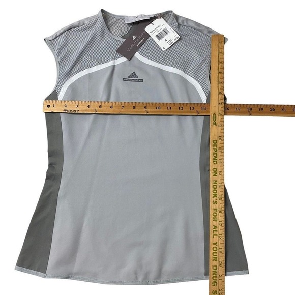 Adidas Stella McCartney Barricade Small Mesh Tank Top Grey Tee Australia - Picture 6 of 11